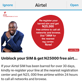 Get Awoof N25,000 On Your Airtel Sim now